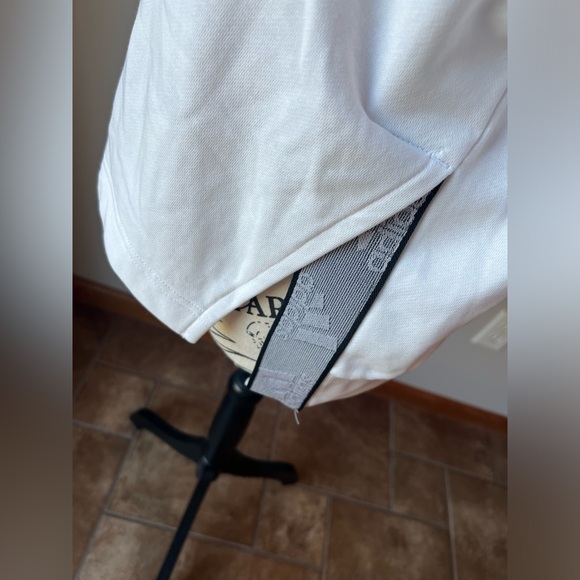 WHITE ADIDAS NIKE SWEATSHIRT WITH DETAILED SIDE SLIT, crew neck - Picture 5 of 11